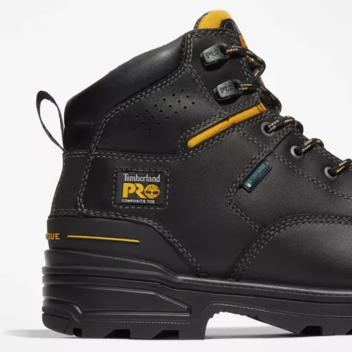 Timberland Pro Men's Magnitude 6" WP Comp Toe Work Boot -Black- TB0A451G001