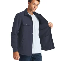 Timberland Pro Men's Mill River Fleece Work Shirt Jacket - Navy - TB0A1VCQ434
