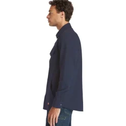 Timberland Pro Men's Mill River Fleece Work Shirt Jacket - Navy - TB0A1VCQ434