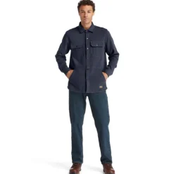 Timberland Pro Men's Mill River Fleece Work Shirt Jacket - Navy - TB0A1VCQ434