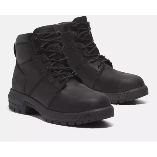 Timberland Pro Men's Montauk 6" Steel Toe Work Boot -Black- TB0A66D3W02