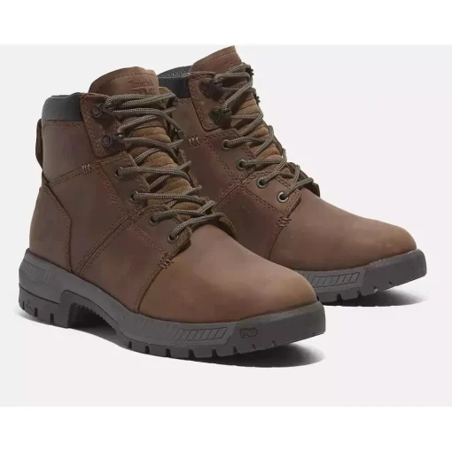 Timberland Pro Men's Montauk 6" Soft Toe Work Boot -Brown- TB0A66DQEM4
