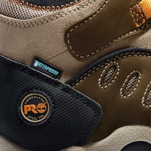 Timberland Pro Men's Mudslinger Steel Toe WP Work Boot -Brown- TB186515214