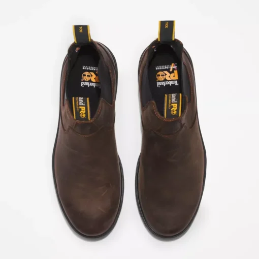 Timberland Pro Men's Nashoba ST Chelsea Work Boot -Brown- TB1A2NY3214
