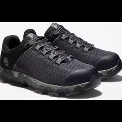 Timberland Pro Men's Powertrain Alloy Toe Sneaker Work Shoe -Black- TB1A176A001