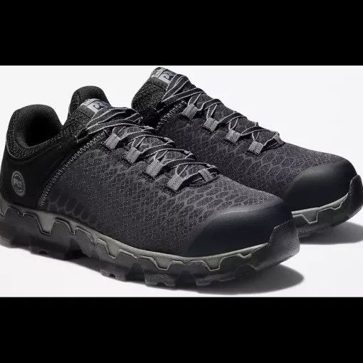 Timberland Pro Men's Powertrain Alloy Toe Sneaker Work Shoe -Black- TB1A176A001