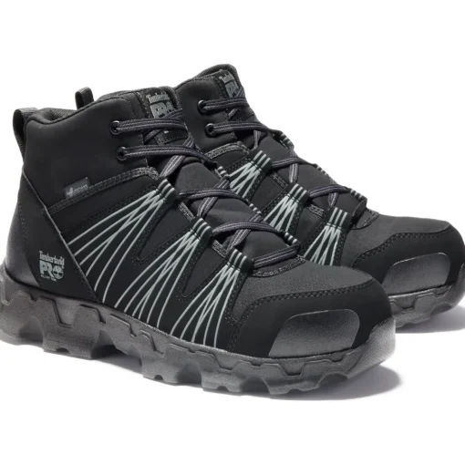 Timberland PRO Men's Powertrain Alloy Toe Mid Work Boot - TB1A11QF001