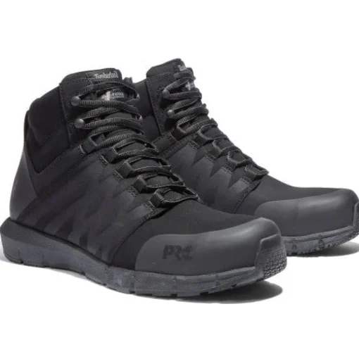 Timberland Pro Men's Radius Mid Comp Toe Work Boot- Black- TB1A28WF001