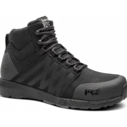 Timberland Pro Men's Radius Mid Comp Toe Work Boot- Black- TB1A28WF001
