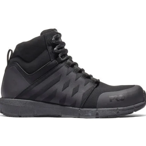 Timberland Pro Men's Radius Mid Comp Toe Work Boot- Black- TB1A28WF001