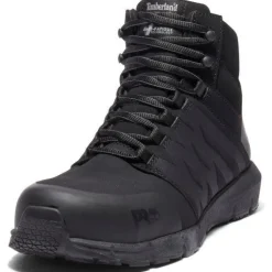 Timberland Pro Men's Radius Mid Comp Toe Work Boot- Black- TB1A28WF001