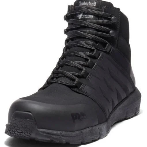 Timberland Pro Men's Radius Mid Comp Toe Work Boot- Black- TB1A28WF001