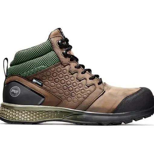 Timberland Pro Men's Reaxion Comp Toe WP Work Boot Brown TB1A1ZRC214