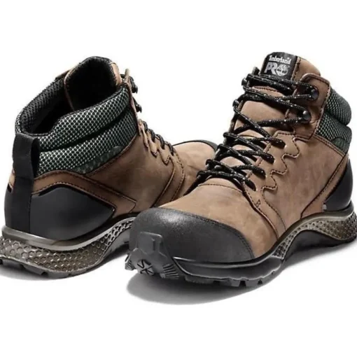 Timberland Pro Men's Reaxion Comp Toe WP Work Boot Brown TB1A1ZRC214