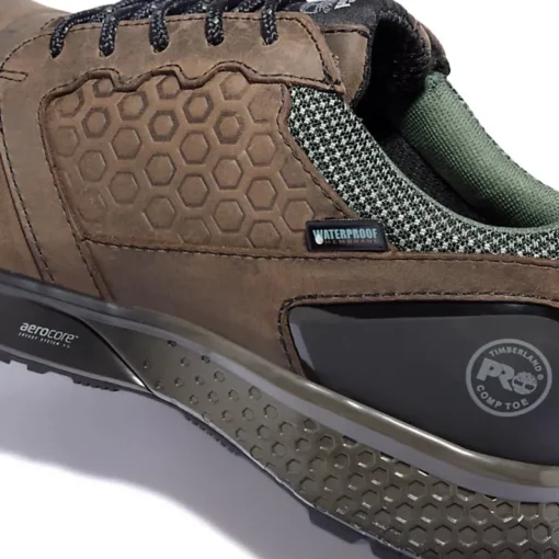 Timberland Pro Men's Reaxion Comp Toe WP Work Shoe Brown TB1A21PN214