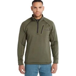 Timberland Pro Men's Reaxion 1/4 Athletic Fleece Jacket -Green- TB0A55RV369