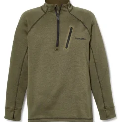 Timberland Pro Men's Reaxion 1/4 Athletic Fleece Jacket -Green- TB0A55RV369