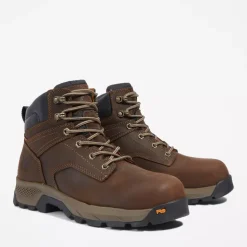 Timberland Pro Men's Titan EV 6" WP Comp Toe Work Boot -Brown- TB0A5NF6214