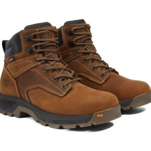 Timberland Pro Men's Titan EV 6" Soft Toe WP Work Boot- Brown- TB1A5M2T214