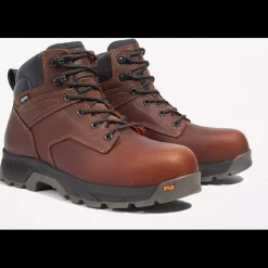 Timberland Pro Men's Titan EV 6" Comp Toe WP Work Boot -Brown- TB1A42FY214
