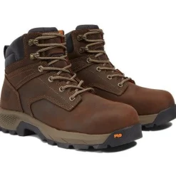 Timberland Pro Men's Titan EV 6" Comp Toe Work Boot- Brown- TB1A5NF6214
