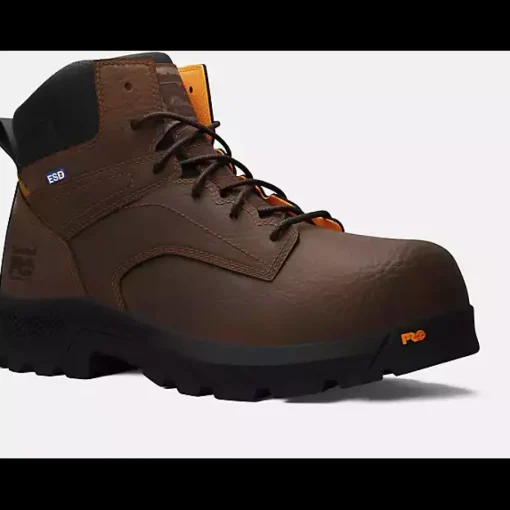 Timberland Pro Men's Titan Ev 6" Comp Toe Work Boot -Brown- TB0A61PF214