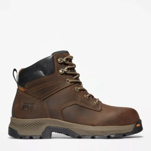 Timberland Pro Men's Titan EV 6" WP Comp Toe Work Boot -Brown- TB0A5NF6214