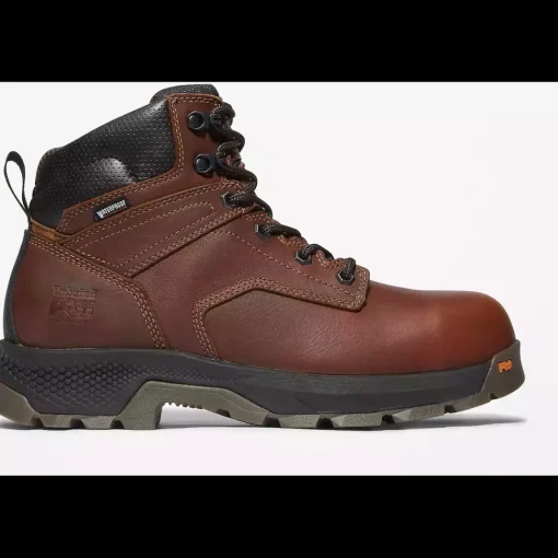 Timberland Pro Men's Titan EV 6" Comp Toe WP Work Boot -Brown- TB1A42FY214
