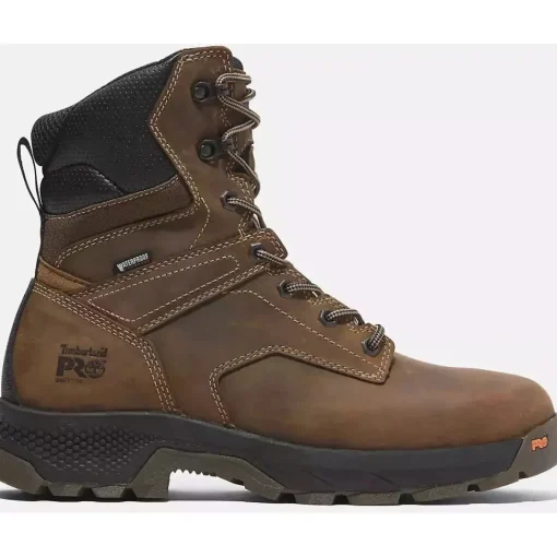 Timberland Pro Men's Titan EV 8" Comp Toe WP Work Boot -Brown- TB0A66QQEM4