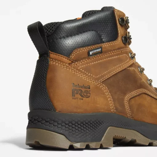 Timberland Pro Men's Titan EV 6" WP Soft Toe Work Boot -Brown- TB0A5M2T214