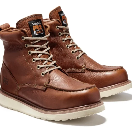 Timberland PRO Men's Wedge 6" Soft Toe Wedge Work Boot - Rust - TB153009214