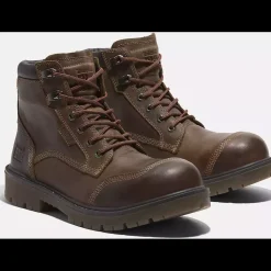 Timberland Pro Men's Whitman 6" Comp Toe WP Work Boot -Brown- TB0A677YW01