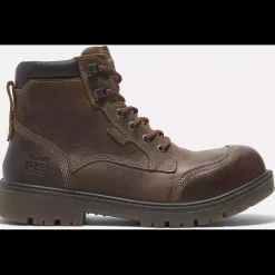 Timberland Pro Men's Whitman 6" Comp Toe WP Work Boot -Brown- TB0A677YW01