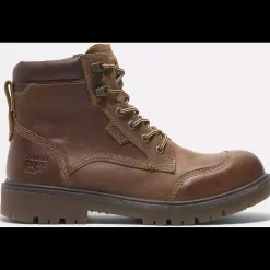 Timberland Pro Men's Whitman 6" Soft Toe WP Work Boot -Brown- TB0A678KEM4