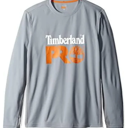 Timberland Pro Men's Wicking Good Long Sleeve Work T-Shirt - Grey - TB0A1128067