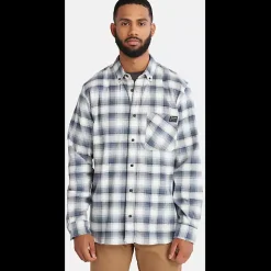 Timberland Pro Men's Woodfort Lightweight Flex Shirt -Indigo- TB0A64AWB05
