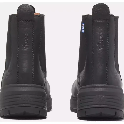 Timberland Pro Women's Birchline 6" CT Slip Resist Work Boot Blackout- TB0A66B7EL2
