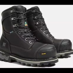 Timberland Pro Women's Boondock 8" Comp Toe WP Work Boot -Black- TB0A5R7K001
