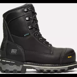 Timberland Pro Women's Boondock 8" Comp Toe WP Work Boot -Black- TB0A5R7K001