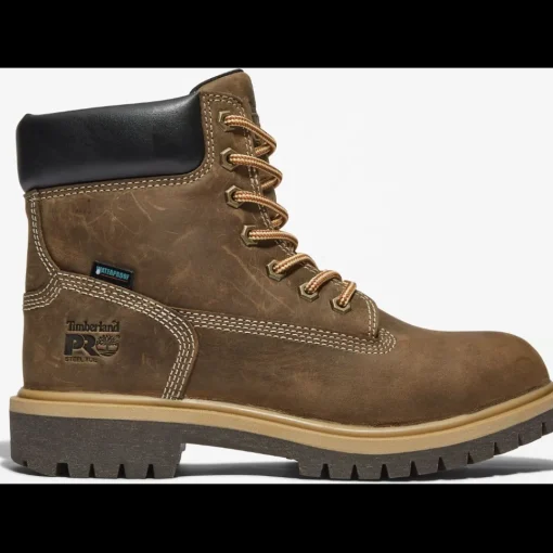 Timberland Pro Women's Direct Attach 6" WP Work Boot -Brown- TB1A2QX7214