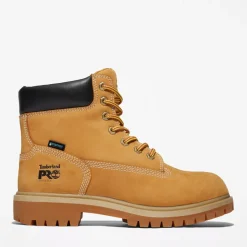 Timberland Pro Women's Direct Attach 6" WP Steel Toe Work Boot -Wheat- TB1A2QVU231