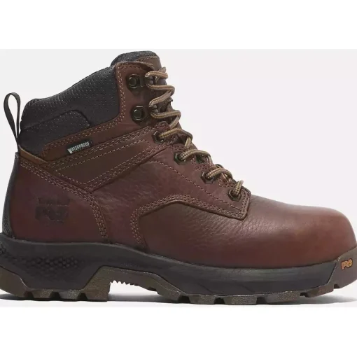 Timberland Pro Women's Titan EV 6" Comp Toe WP Work Boot -Brown- TB0A66Q3EM4