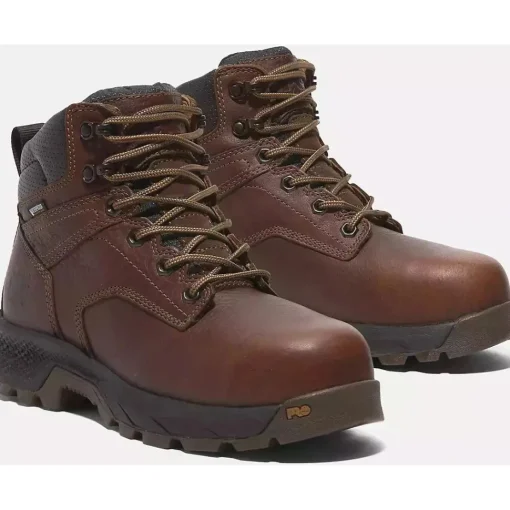 Timberland Pro Women's Titan EV 6" Comp Toe WP Work Boot -Brown- TB0A66Q3EM4