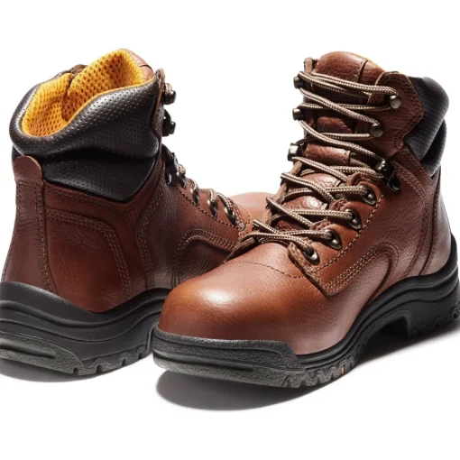 Timberland PRO Women's TITAN 6" Alloy Toe Work Boot Coffee TB026388210