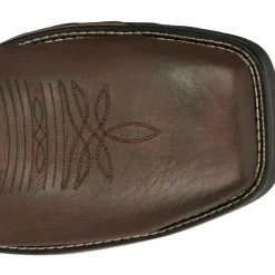 Tony Lama Men's Anchor 11' Comp Toe WP Western Work Boot -Brown- TW3415