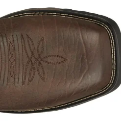 Tony Lama Men's Anchor 11' Square Toe WP Western Work Boot- Brown- TW3416