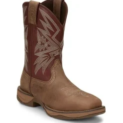 Tony Lama Men's Bartlett 11" Steel Toe Western Work Boot -Tan- RR3359