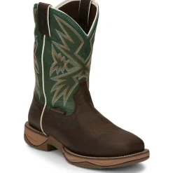 Tony Lama Men's Bartlett 11" Steel Toe WP Western Work Boot -Brown- RR3360
