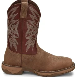 Tony Lama Men's Bartlett 11" Steel Toe Western Work Boot -Tan- RR3359