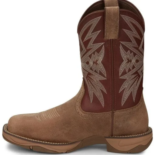 Tony Lama Men's Bartlett 11" Steel Toe Western Work Boot -Tan- RR3359